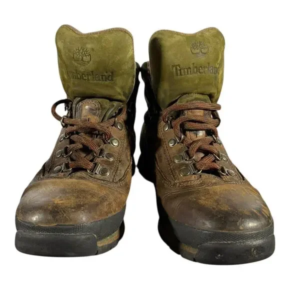 Timberland Waterproof Leather Hiking Boots Brown Men’s 10M Trail Outdoor Lace-Up - Picture 2 of 8